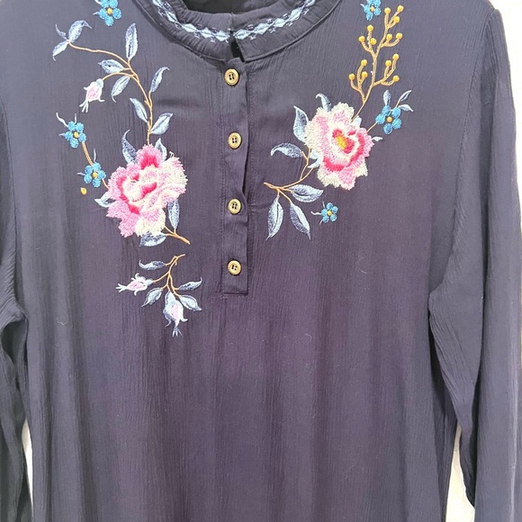 CINDY STACEY couture Embellished‎ Long Sleeve Dress with Mandarin Collar XXL - Picture 9 of 10